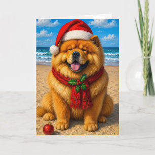 Chow Chow Vakantie  Feestdagen Kaart