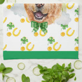 Chow Chow Vakantiehuis Decoratie St. Patrick's Dag Theedoek (Gevouwen)