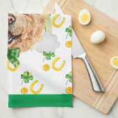 Chow Chow Vakantiehuis Decoratie St. Patrick's Dag Theedoek (Quarter Fold)