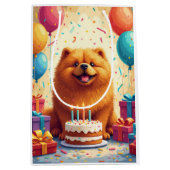 Chow Chow Verjaardagsfeest Medium Cadeauzakje (Voorkant)
