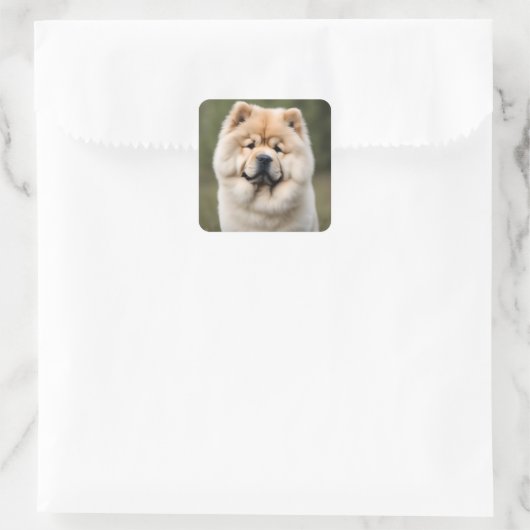 Chow Chow Vierkante Sticker (Tas)
