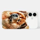 Chow Chow Waterverf Art Case-Mate iPhone Case (Achterkant (horizontaal))
