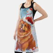 Chow Chow Winter Wonderland Kerstvreugde Schort (Insitu)