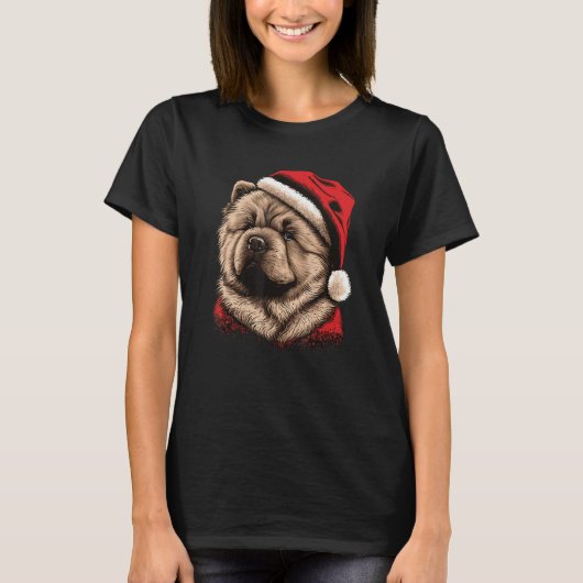 Chow Chow xmas T-shirt (Voorkant)