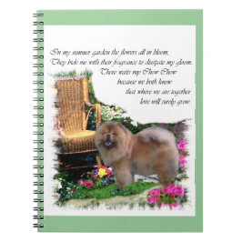 Chow Chow Zomer Tuin Notitieboek