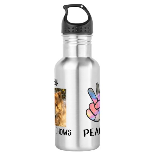 Chow Chows Hond Waterfles (Achterkant)