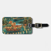 Chow Christmas Feestelijke reis Bagagelabel (Voorkant horizontaal)