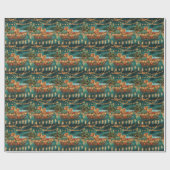 Chow Christmas Feestelijke reis Cadeaupapier (Vlak)