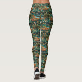 Chow Christmas Feestelijke reis Leggings (Achterkant)