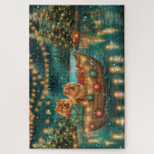 Chow Christmas Feestelijke reis Legpuzzel (Verticaal)