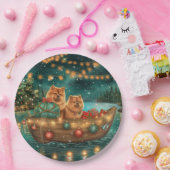 Chow Christmas Feestelijke reis Papieren Bordje (Feest)