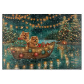 Chow Christmas Feestelijke reis Snijplank (Voorkant)