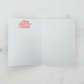 Chow Christmas Stocking Kaart (Binnen)