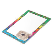 Chow Colorful dog paw notitieblok (Schuin)