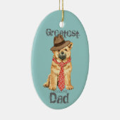 Chow Dad Ceramic Ornament (Rechts)