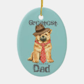 Chow Dad Ceramic Ornament (Voorkant)