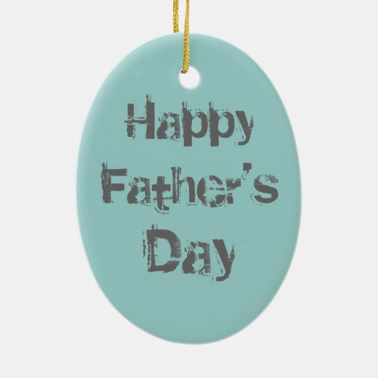 Chow Dad Ceramic Ornament (Achterkant)