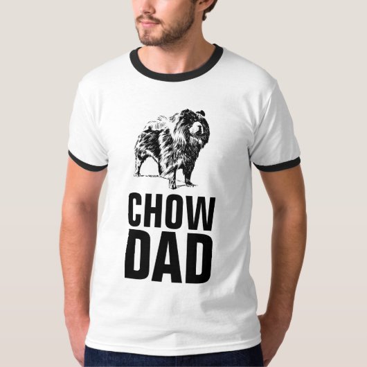 CHOW DOG DAD T-Shirts (Voorkant)