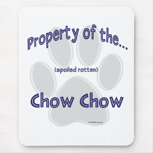 Chow, eigenschap muismat (Voorkant)