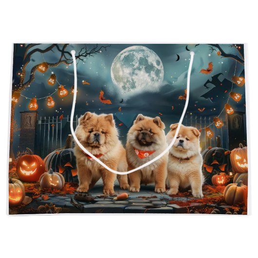 Chow Halloween Spooky Groot Cadeauzakje (Voorkant)