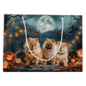 Chow Halloween Spooky Groot Cadeauzakje (Achterkant)