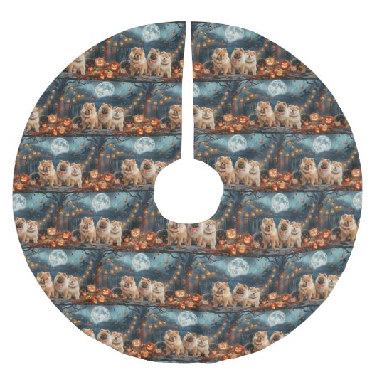 Chow Halloween Spooky Kerstboom Rok (Voorkant)