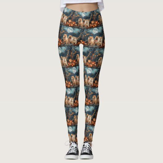 Chow Halloween Spooky Leggings (Voorkant)