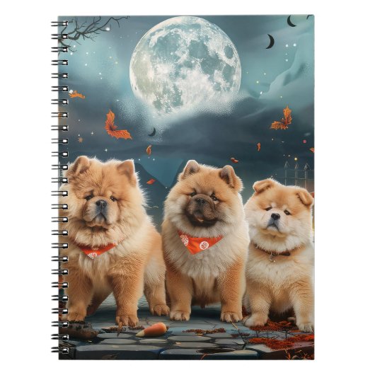 Chow Halloween Spooky Notitieboek (Voorkant)