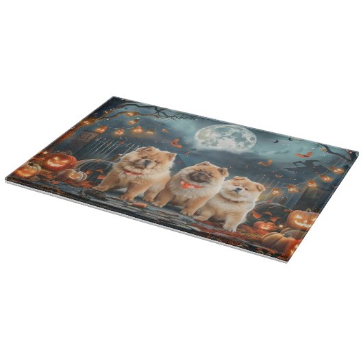 Chow Halloween Spooky Snijplank (Hoek)