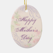 Chow Heart Mam Ceramic Ornament (Achterkant)