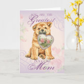 Chow Heart mama Kaart (Gele Bloem)