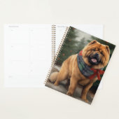 Chow Hond in Sneeuw Kerstmis Planner (Display)