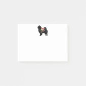 Chow Hondenras Boho Floral Silhouette Post-it® Notes (Voorkant)