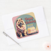 Chow Kleurrijk Vierkante Sticker (Envelop)