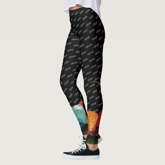 CHOW LINE 6 waterverf stikt leggings (Links)