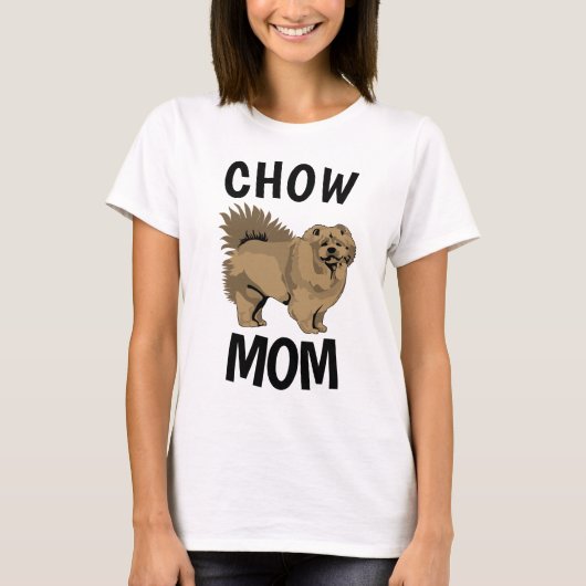 CHOW MOM Honden T-shirts (Voorkant)