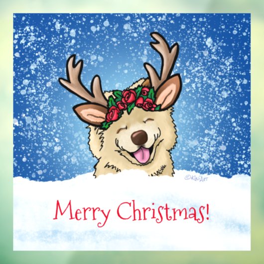 Chow Reindeer Window Cling Raamsticker (Vel 3)
