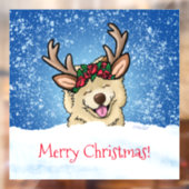 Chow Reindeer Window Cling Raamsticker (Vel 2)
