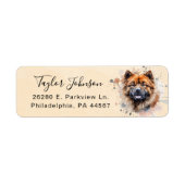 Chow Return-adreslabel Etiket (Voorkant)