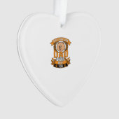 Chow Vader Hond Ever Krans Pootafdrukken Ornament (voorkant)