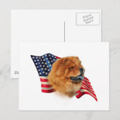 Chow vlag briefkaart (Voorkant / Achterkant)