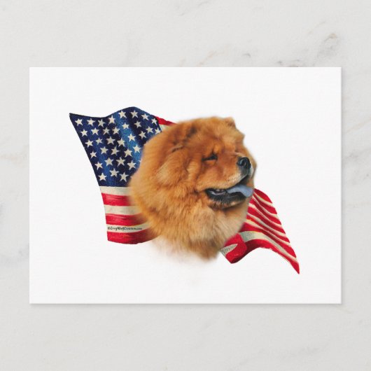Chow vlag briefkaart (Voorkant)