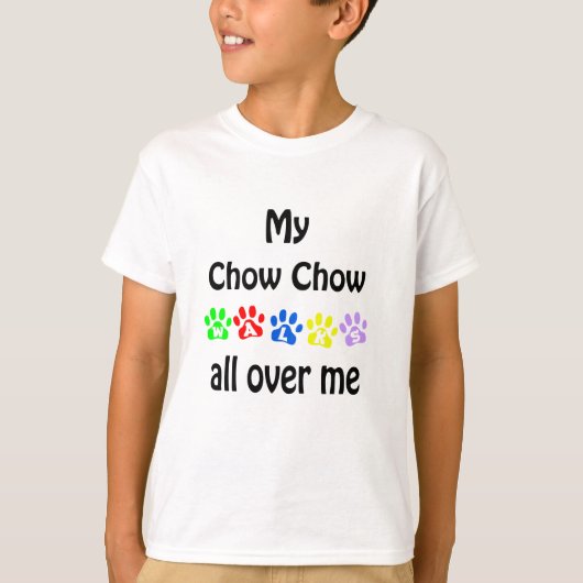 Chow wandelingen ontwerp t-shirt (Voorkant)