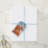 Chow Winter Wonderland Kerstvreugde Cadeaulabel (Met Touw)