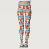 Chow Winter Wonderland Kerstvreugde Leggings (Voorkant)