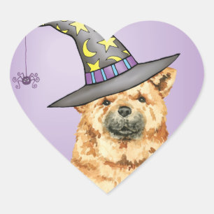 Chow Witch Hart Sticker
