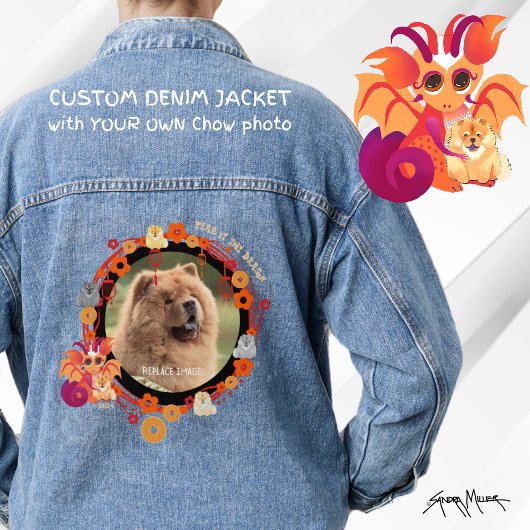 CHOW YEAR OF DRAGON - UW FOTO denim jas Jacket
