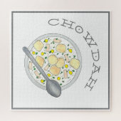 Chowdah Boston New England Clam Chowder Soup Bowl Legpuzzel (Horizontaal)