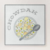 Chowdah Boston New England Clam Chowder Soup Bowl Legpuzzel (Verticaal)
