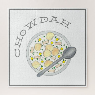 Chowdah Boston New England Clam Chowder Soup Bowl Legpuzzel